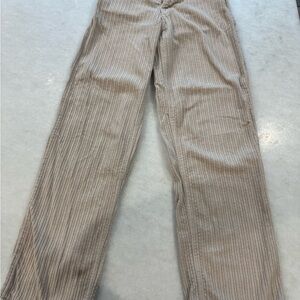 BDG Tan High Rise Jeans with Corduroy Texture